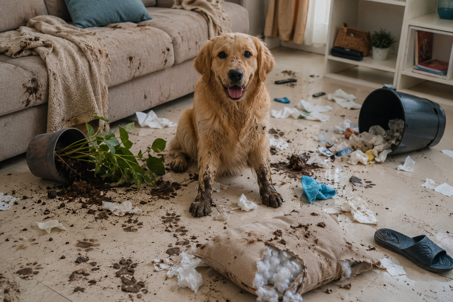 Uncleanliness of dogs (Ghar ganda karne ki aadat) — Bach Flower Remedy for dog-training, potty-training-mental, stubborn-pet