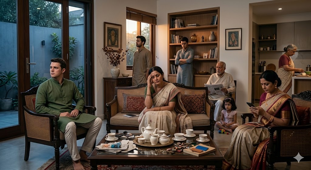Joint Family Relationship Support (Sanyukt parivaar ke jhagde) — Bach Flower Remedy for family-dispute, joint-family-stress, relationship, domestic-peace