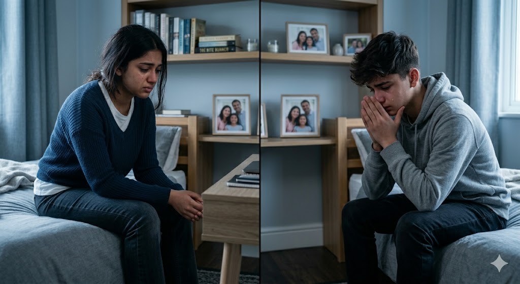 Parents Divorce Emotional Support (Teen focus) (Mummy-Papa ke alag hone ka dukh) — Bach Flower Remedy for child-trauma, broken-family, teen-anxiety, parenting
