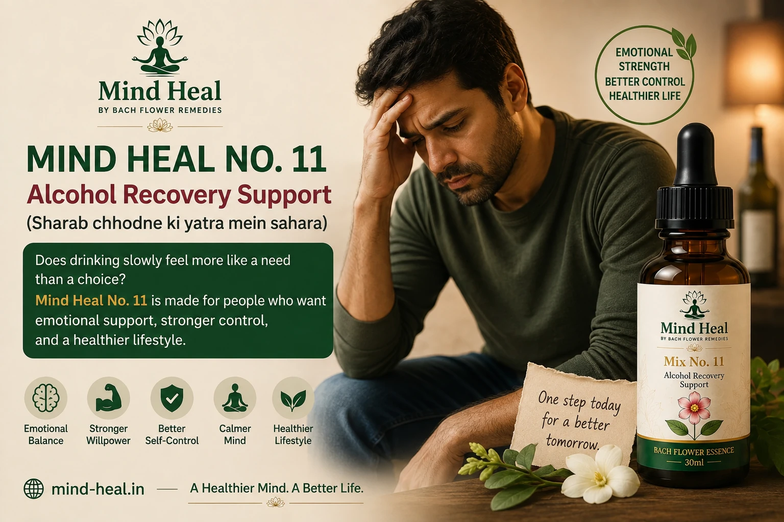 Alcohol Recovery Support: Building Emotional Strength, Self-Control & a Healthier Life Naturally